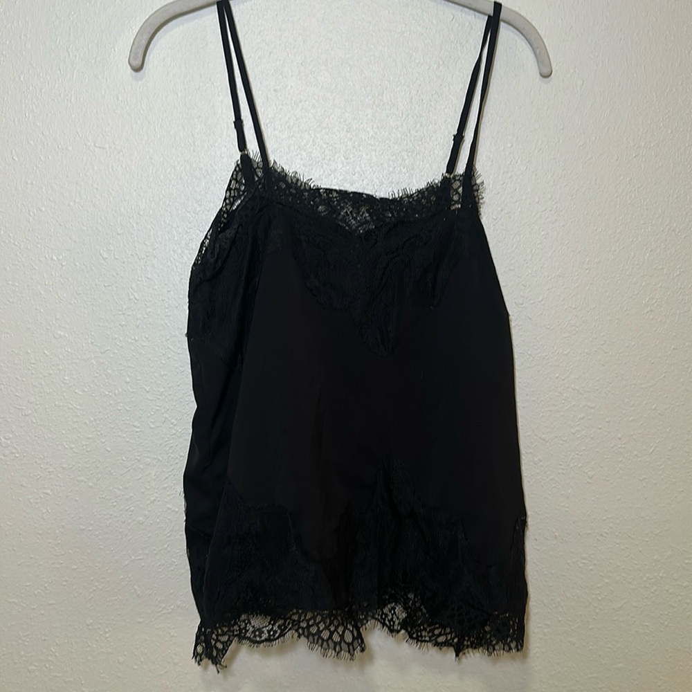 Black lace tank